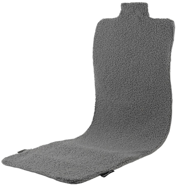 Beheizbares Sitzkissen mit Rückenteil, Akku: Mobile Heizmatte für Zuhause, Auto & Büro, 3 Stufen Wärme, ergonomische Sitzauflage, 45 x 135 cm