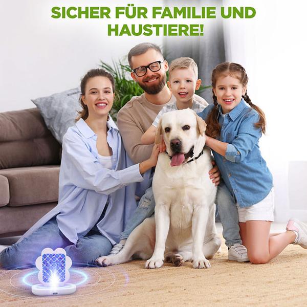 2er-Set Insektenfalle mit UV-Licht und Klebefolie: Ein geruchloser Insektenvernichter für Wohnraum, Schlafzimmer & Camping