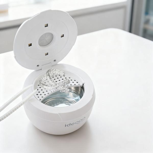 Profi Ultraschallreiniger 25 Watt, Hygienisch & Gründlich: Zahnspangenreiniger, Make-up-Pinselreiniger, Schmuckreiniger, u.v.m. – Klein & Effektiv