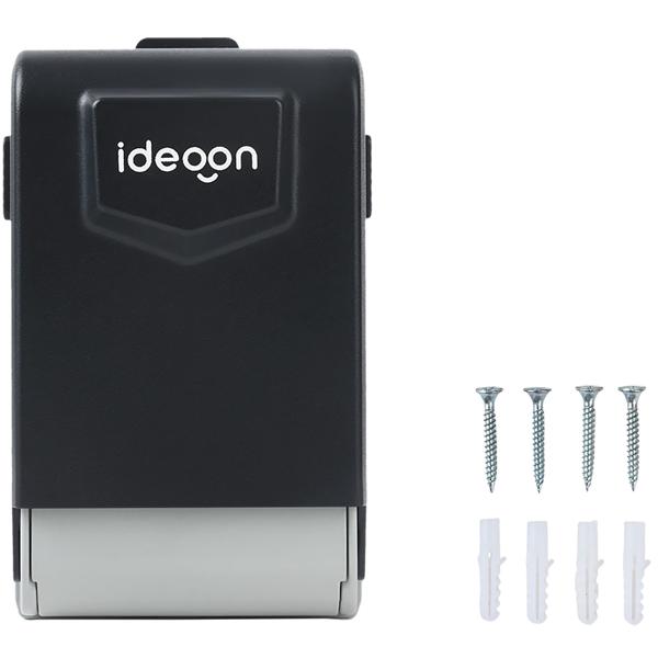 Schlüsseltresor mit beleuchtetem 4-stelligem Zahlencode - extra sicheres Schlüsselversteck für Wandmontage; Wetterfest durch Schutzhaube