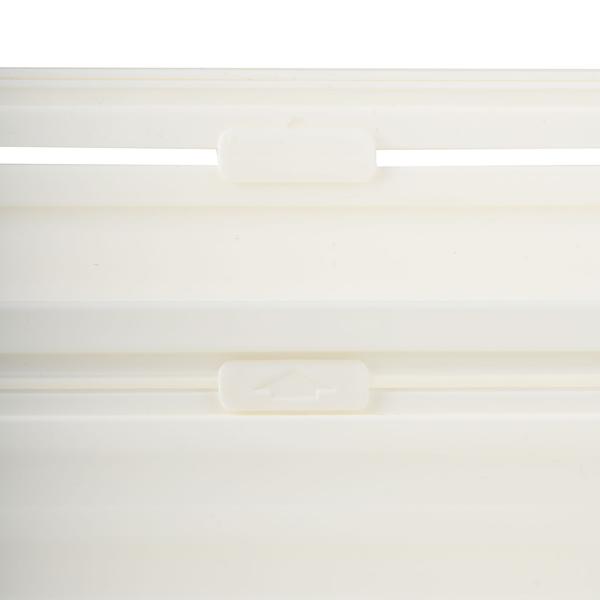 6er-Set Küchenschrank-Organizer Ausziehbar (28-48 cm) – Anpassbarer Regal-Einsatz für Ordnung in Schrank & Kühlschrank – Faltbar, Weiss