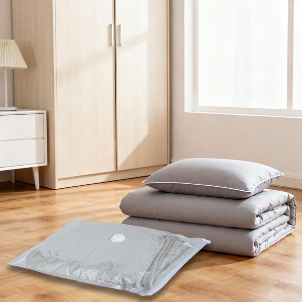 Premium Vakuumbeutel Set 15 Stück in 5 Grössen für Kleidung & Bettwäsche – Wiederverwendbare Platzsparer für Reise & Schrank – Transparent