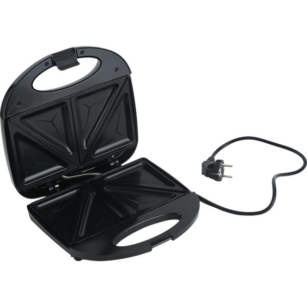 Sandwichmaker für 2 Sandwiches mit 850 Watt Leistung, Antihaftbeschichtung, Cool-Touch-Griff,  Sandwich-Toaster für die schnelle Küche