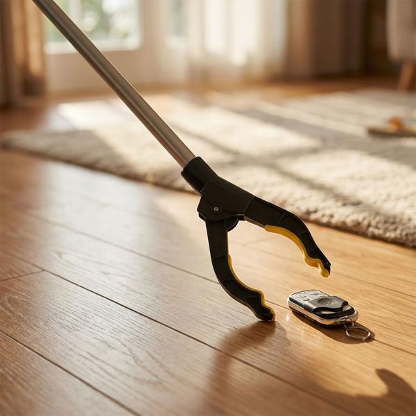 Praktischer Greifarm 76 cm – Ergonomische Greifzange mit Magnetspitze und 360° drehbarem Kopf – Für Senioren, Aufheben, Müllsammler, den Garten & mehr