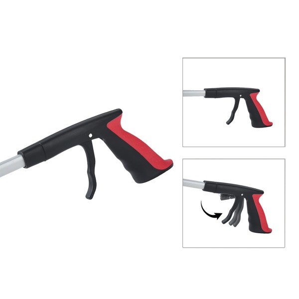 2er-Set Faltbare Greifzange 92cm aus leichtem Aluminium mit starker Magnetspitze & Antirutsch-Griff – Für Senioren, fürs Bücken, Aufheben, den Garten & mehr