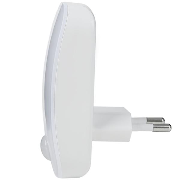 LED Nachtlicht Stecker mit Bewegungsmelder & Dämmerungssensor, Orientierungslicht für die Steckdose, 11 Lm Warmweiss, für Flur, Treppe & Kinderzimmer