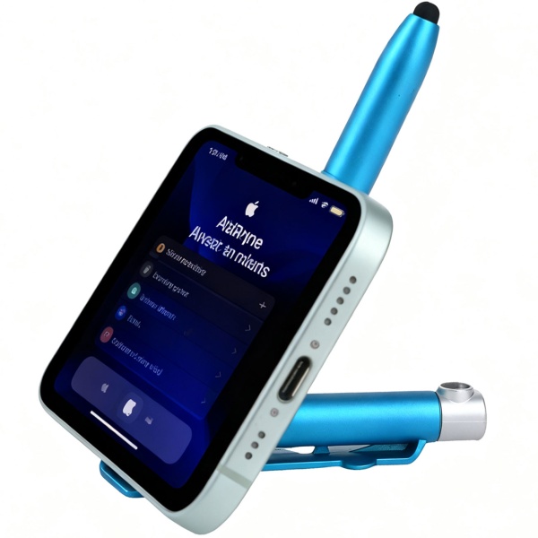 4in1 Kugelschreiber mit LED-Lampe, Touchpen für Tablets & Handy-Ständer Funktion, 5er-Set – Multifunktionsstift Schreibset für Büro, Alltag und Reise