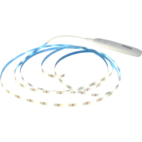 2er-Set 3m LED Streifen warmweiss mit Bewegungsmelder & Batteriebetrieb - Selbstklebendes Lichtband, Nachtlicht Stripe, 90 LEDs, 5W