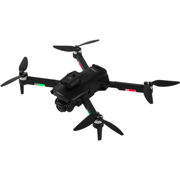 Faltbarer RC-WLAN-Quadrocopter mit HD-Kamera, Hinderniserkennung & Zusatz-Akku - Brushless Drohne C0 für Anfänger, 80m Reichweite, App