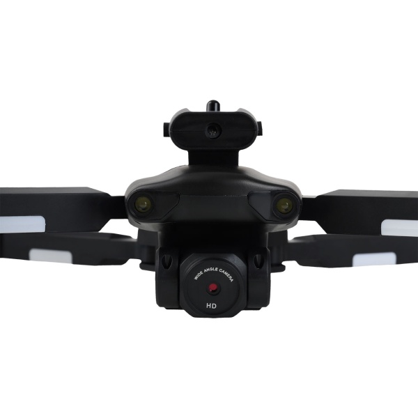 Faltbarer RC-WLAN-Quadrocopter mit HD-Kamera, Hinderniserkennung & Zusatz-Akku - Brushless Drohne C0 für Anfänger, 80m Reichweite, App