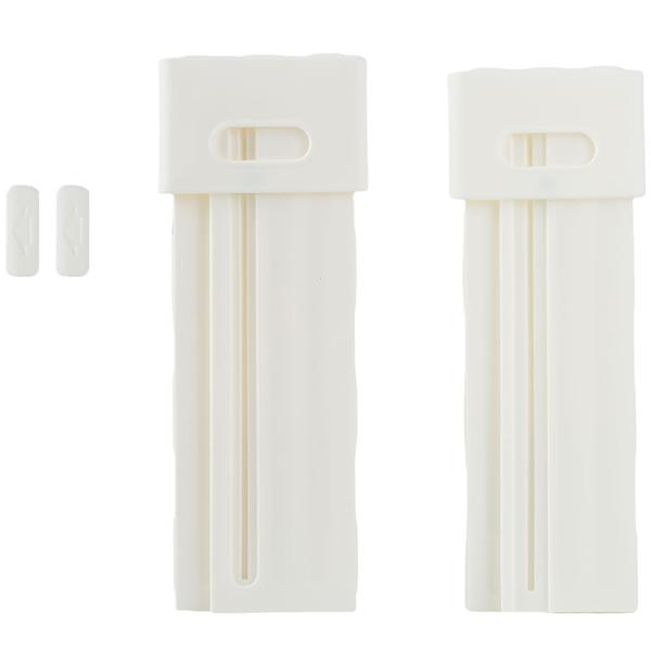 12er-Set Küchenschrank-Organizer Ausziehbar (28-48 cm) – Anpassbarer Regal-Einsatz für Ordnung in Schrank & Kühlschrank – Faltbar, Weiss