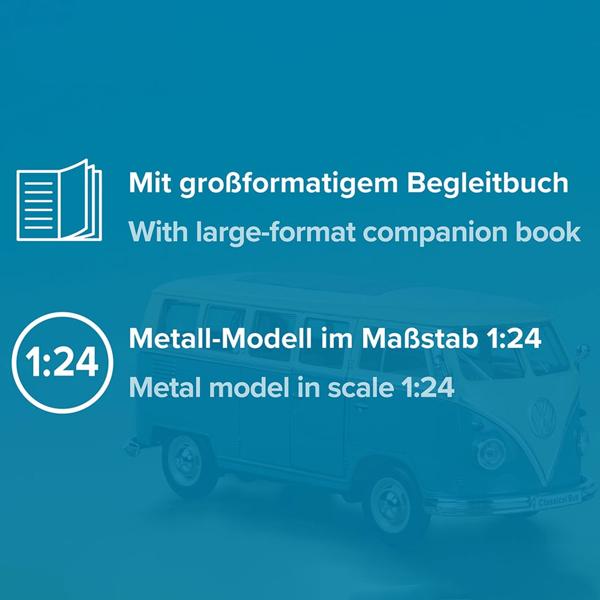 Caravaning Adventskalender mit VW Bulli T1 Modellauto Bausatz 1:24 – Inkl. grossformatigem Buch; das perfekte Geschenk für Camping-Fans