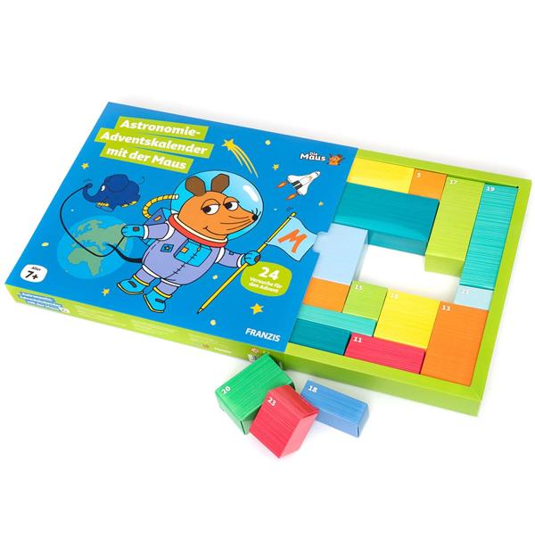 Die Maus Astronomie Adventskalender - Die Sendung mit der Maus, 24-mal Weltraum Spass für Kinder, inkl. Begleitbuch, Adventskalender Kinder.