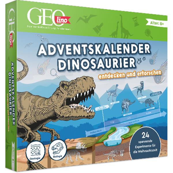 GEOlino Adventskalender Dinosaurier – 24 faszinierende Experimente zum Forschen & Staunen! Spannendes Wissen für Kinder ab 8 Jahren