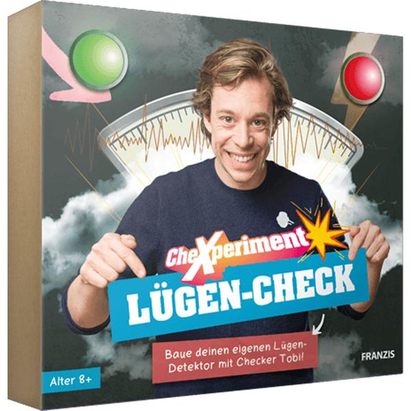 CheXperiment Lügen-Check - Lügendetektor Bausatz für Kinder ab 8 Jahren - Technik Set mit Checker Tobi - Hautleitfähigkeit Messung ohne Löten
