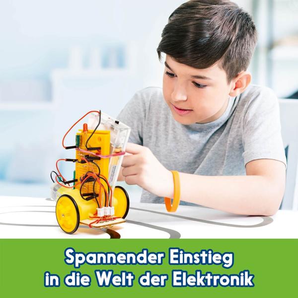 GEOlino Roboter-Bausatz - Elektronik Set für Kinder ab 10 Jahren, Roboter ohne Löten bauen, inkl. bebilderter Anleitung, MINT