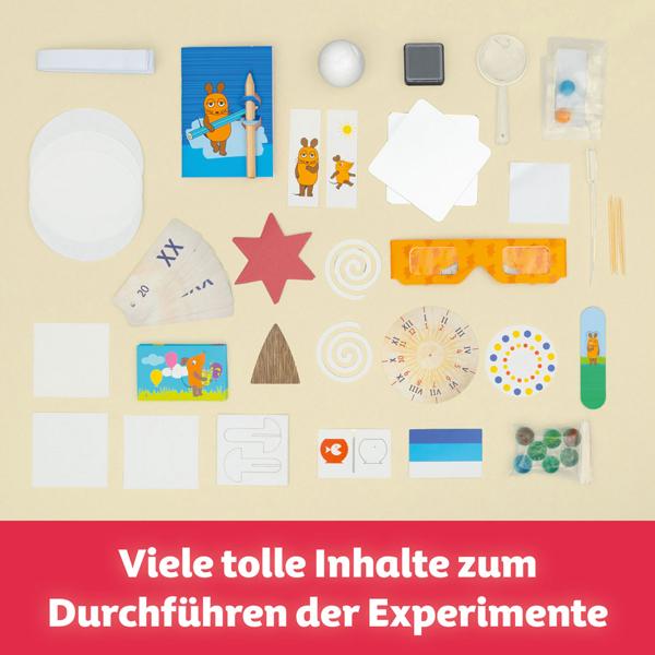 Experimentierspass mit der Maus - Forscher Set mit 19 Experimenten, inkl. Begleitbuch & Wissensvermittlung