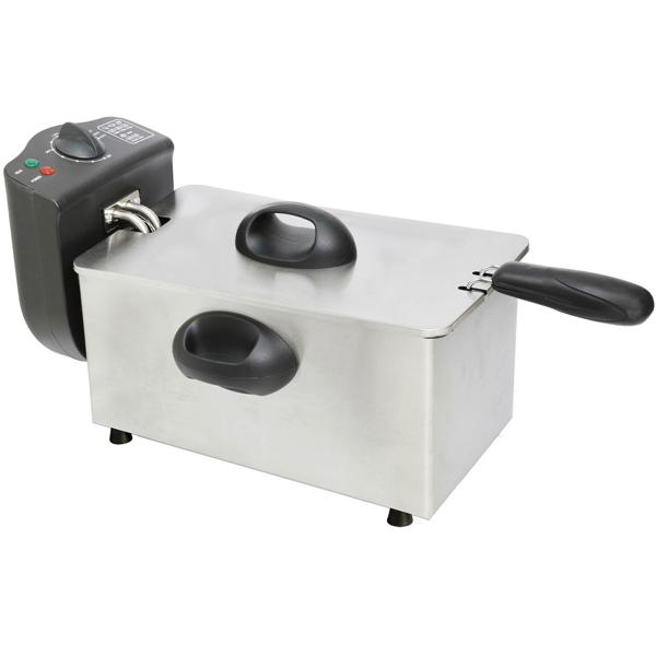 Leistungsstarke 3L Fritteuse 2000W – Knusprige Pommes in Minuten - Hochwertige Edelstahl Kaltzonen Fritteuse für Profi-Ergebnisse