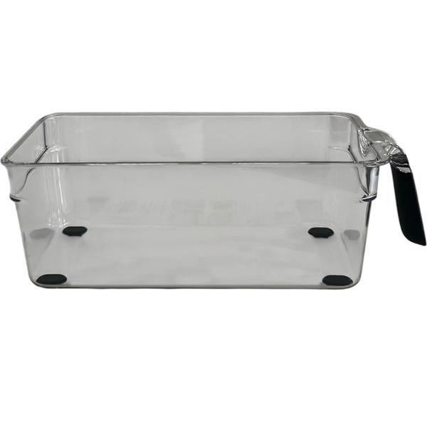 Transparenter Kühlschrank-Organizer mit Griff 28,2 x 12 x 9,4 cm - multifunktional, ideal für Kühlschrank, Küche oder Schrank 