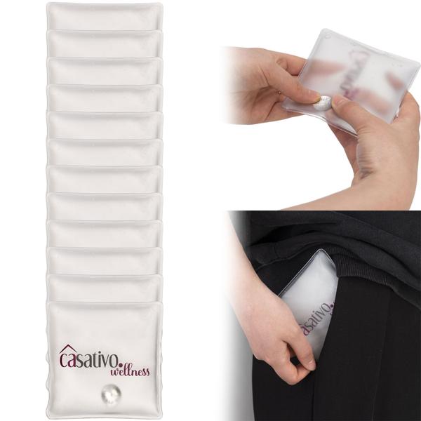 12er-Set Wiederverwendbare Handwärmer - Taschenwärmer Heatpads mit Sofort-Wärme - Nachhaltige Handwärmer für unterwegs & kalte Tage