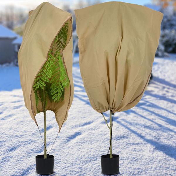 Hochwertige Pflanzenschutzhüllen, 6er Set, 100x80 cm – atmungsaktive Frostschutzhauben für Pflanzen, Sträucher und Kübel, wiederverwendbar & wetterfest