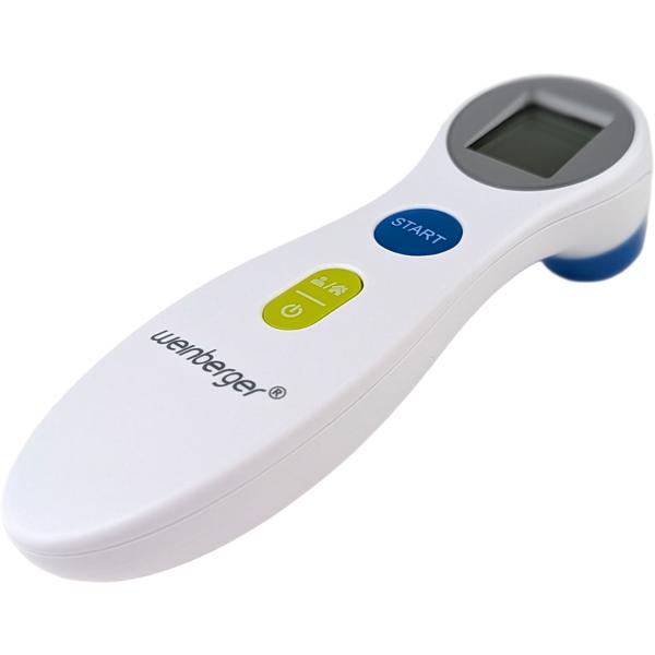 Fieberthermometer Infrarot – Kontaktloses digitales Stirnthermometer mit Ampel-Anzeige – Superschnell, 1s Messung für Kinder & Erwachsene