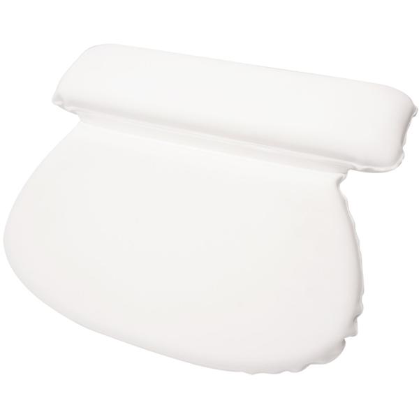 Bequemes Badewannen-Kissen mit 2 Kammern & Saugnäpfen (36x31x4cm, weiss) – Rücken-, Kopf- & Nacken-Support – ultimative Entspannung in der Badewanne