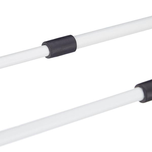 Effizienter Wäscheständer klappbar & ausziehbar, weiss: Ein flexibler Wäscheturm mit 11 Stangen für schnelles Trocknen