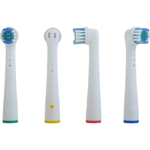 16 x Ersatzbürsten passend für viele Oral-B®**-Elektrozahnbürsten, Aufsteckbürsten für gründliche Reinigung, weiss, inkl. Farbring-Markierung