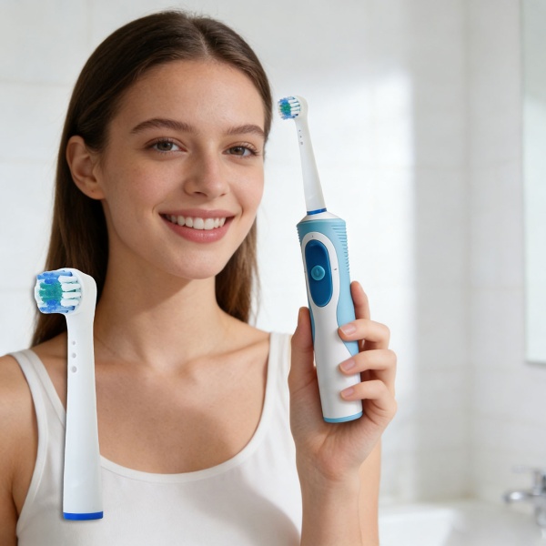 16 x Ersatzbürsten passend für viele Oral-B®**-Elektrozahnbürsten, Aufsteckbürsten für gründliche Reinigung, weiss, inkl. Farbring-Markierung