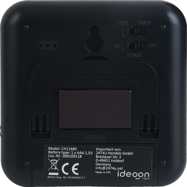 Digitales Fleischthermometer & Ofenthermometer mit Timer bis 300 Grad, Kabelgebundenes Braten- und Grillthermometer, für BBQ, Grill, Smoker, Backofen