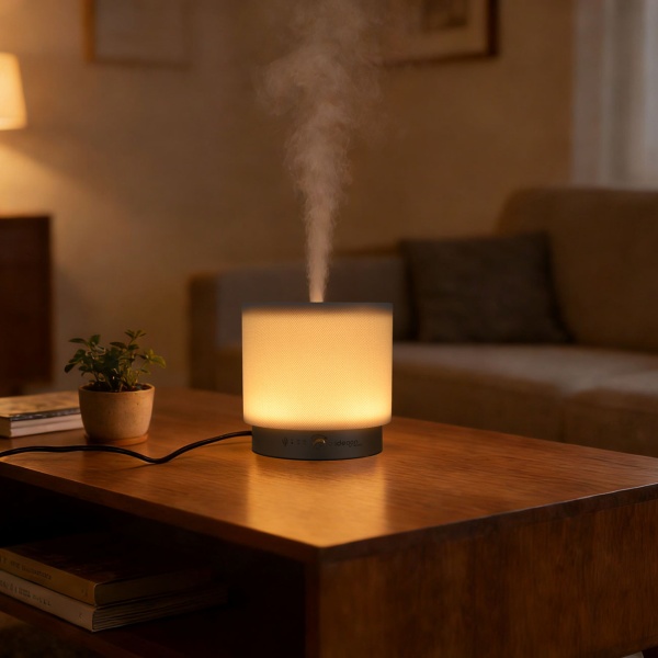Aroma Diffuser 140ml mit LED Beleuchtung dimmbar – Elektrische Duftlampe 12W – Lufterfrischer mit Timer & 30 Min. Schlafhilfe-Modus Funktion