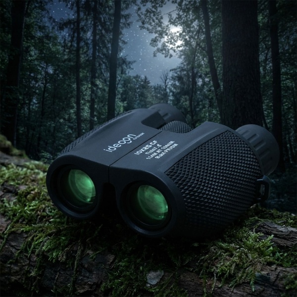 Kompaktes Mini Fernglas 10x25: Kompakt-Feldstecher für Jagd, Wandern & Outdoor. Mit Nachtsicht, BAK4 Prisma & Tasche - Ideal für Erwachsene & Kinder