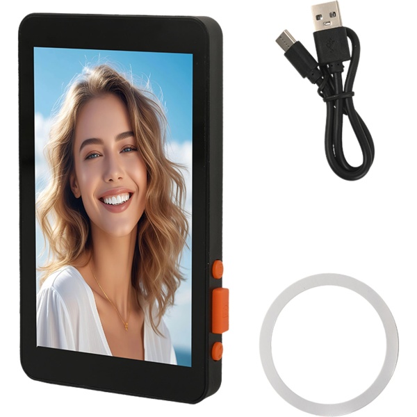 Magnetischer Smartphone Selfie Monitor - 4,02 Zoll Vlogging Display, 480x800 Pixel, Bluetooth 5.0, USB-C Ladeanschluss für Content Creator