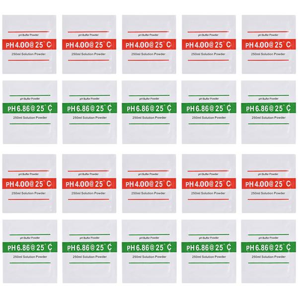 Professionelles 20er-Set pH-Kalibrierlösungen, Hochpräzise pH 4.00 & pH 6.86 Pufferlösung, Maximale Leistung für Ihr pH-Meter