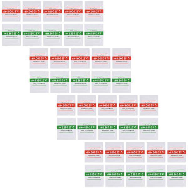 Professionelles 40er-Set pH-Kalibrierlösungen, Hochpräzise pH 4.00 & pH 6.86 Pufferlösung, Maximale Leistung für Ihr pH-Meter