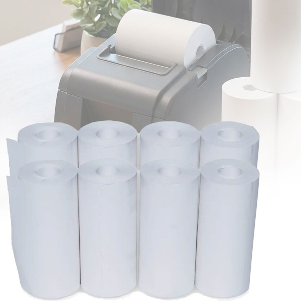 8er-Set Ersatz-Papierrollen für Bluetooth-Thermodrucker CH11145 - Druckqualität ohne Tinte - Kompatibel, Papierstau-frei, 50 Bilder/Rolle 2.5x2.5cmx7m