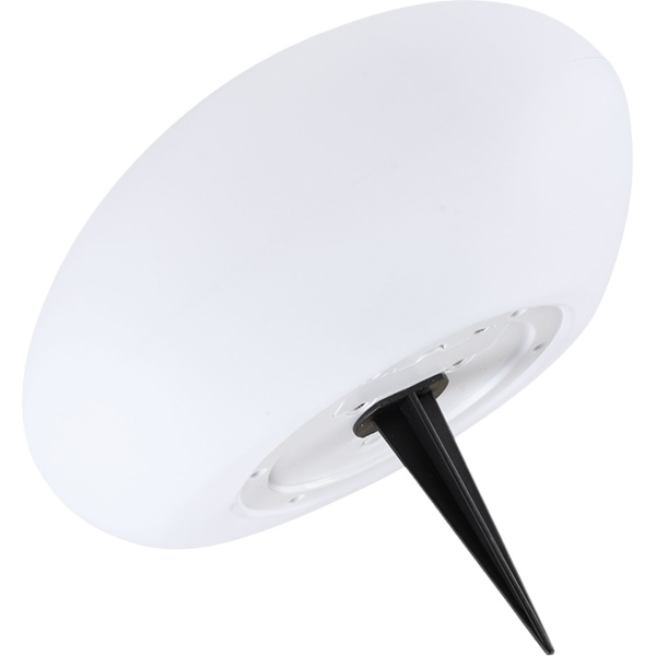 Edler LED Solarstein Gartenleuchte IP44: Dekostein mit Farbwechsel & Erdspiess, warmweiss & bunt, wetterfester Solar Strahler, 22,4cm