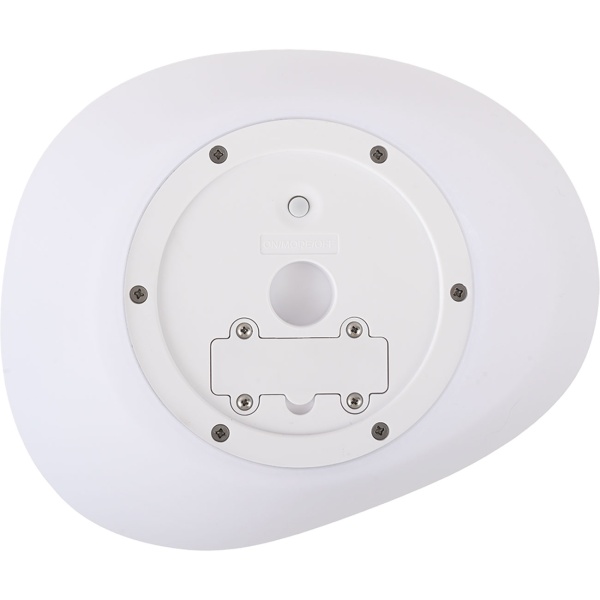 Edler LED Solarstein Gartenleuchte IP44: Dekostein mit Farbwechsel & Erdspiess, warmweiss & bunt, wetterfester Solar Strahler, 22,4cm