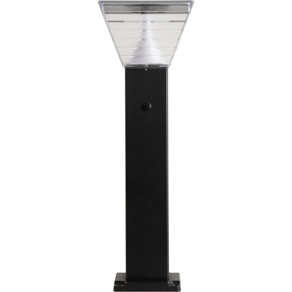 6er-Set Premium Solar Säulen-Wegeleuchte 60cm aus Aluminium in Schwarz, 300lm, IP65 wasserfest, 360° Abstrahlung, 2 Lichtfarben & Leuchtmodi, Gartenlampe