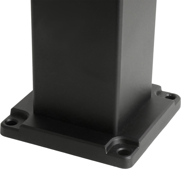 6er-Set Premium Solar Säulen-Wegeleuchte 60cm aus Aluminium in Schwarz, 300lm, IP65 wasserfest, 360° Abstrahlung, 2 Lichtfarben & Leuchtmodi, Gartenlampe