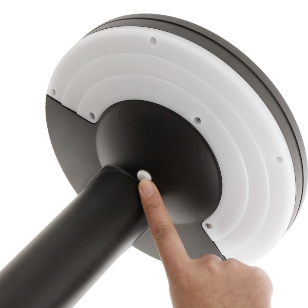 6er-Set Premium Solar Säulen-Wegeleuchte aus Aluminium in Schwarz, 300lm helle SMD-LEDs, Dämmerungssensor & 2 Leuchtmodi, wetterfeste Gartenlampe modern