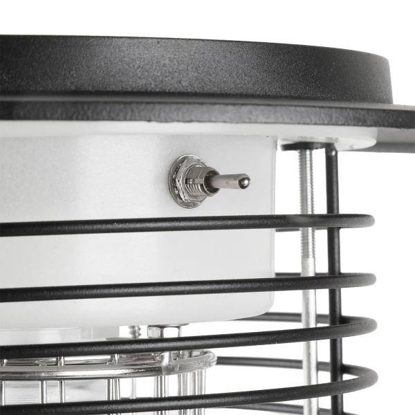 4er-Set Solar Gartenlampe mit Mückenvernichter aus Edelstahl, 2in1 LED Wegeleuchte Schwarz, Warmweiss 300lm & UV Insektenschutz 15lm, IP44, 25 x 60 cm