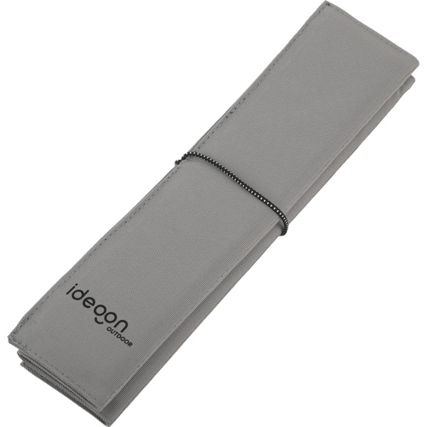 Faltbares Sitzkissen für Unterwegs - Outdoor Thermokissen Grau aus robustem Oxford-Stoff - Wasserdicht & Isolierend für Wandern, Camping, Stadion & Kita