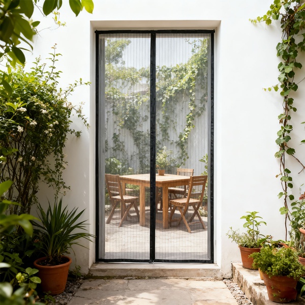 Insektenschutz Türvorhang mit Magnetverschluss, 210 x 100 cm