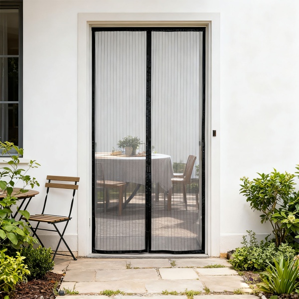 Insektenschutz Türvorhang mit Magnetverschluss, 210 x 100 cm