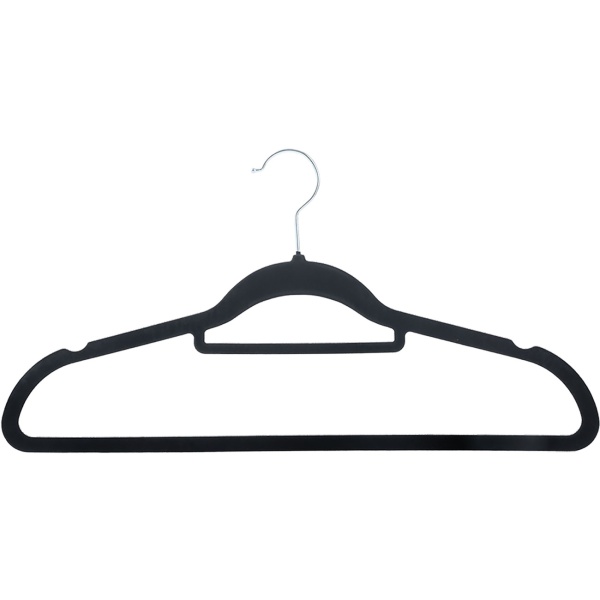 Premium Kleiderbügel, 10er-Set, mit 360 Grad drehbarem Haken, Antirutsch Beschichtung und extra Halter für Krawatten, Gürtel oder Schals, Platzsparend