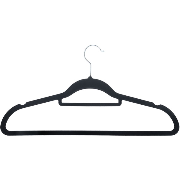 Premium Kleiderbügel, 10er-Set, mit 360 Grad drehbarem Haken, Antirutsch Beschichtung und extra Halter für Krawatten, Gürtel oder Schals, Platzsparend