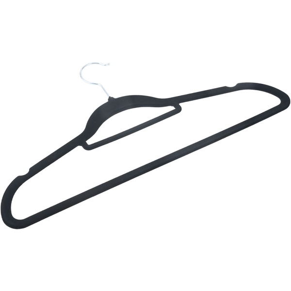 Premium Kleiderbügel, 10er-Set, mit 360 Grad drehbarem Haken, Antirutsch Beschichtung und extra Halter für Krawatten, Gürtel oder Schals, Platzsparend