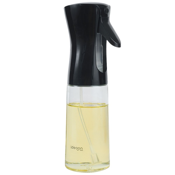 2er-Set Premium Öl Sprüher & Essig Zerstäuber aus Glas je 200ml – Ideal für Heissluftfritteuse, Salate & Grillen – Edle Sprühflasche 6x20cm für eine gesunde Küche im Alltag